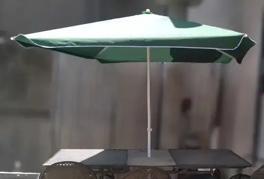 2m Single Layer Rectangular Table Umbrella for Cafe's & Restaurants | Cafe Umbrella