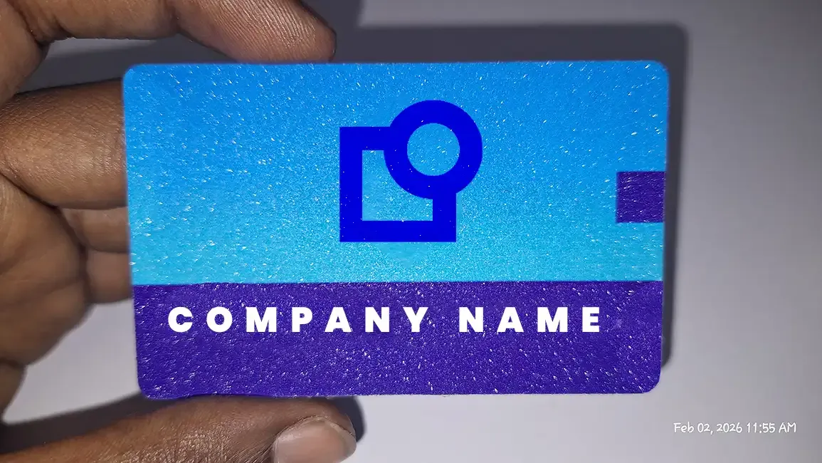 Shining Mesh Business Card Design + Printing Free Delivery (2 Side Printing, 250g Shining Paper)