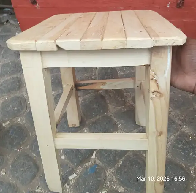 35 By 35 Mini Unvarnished Wooden Chairs