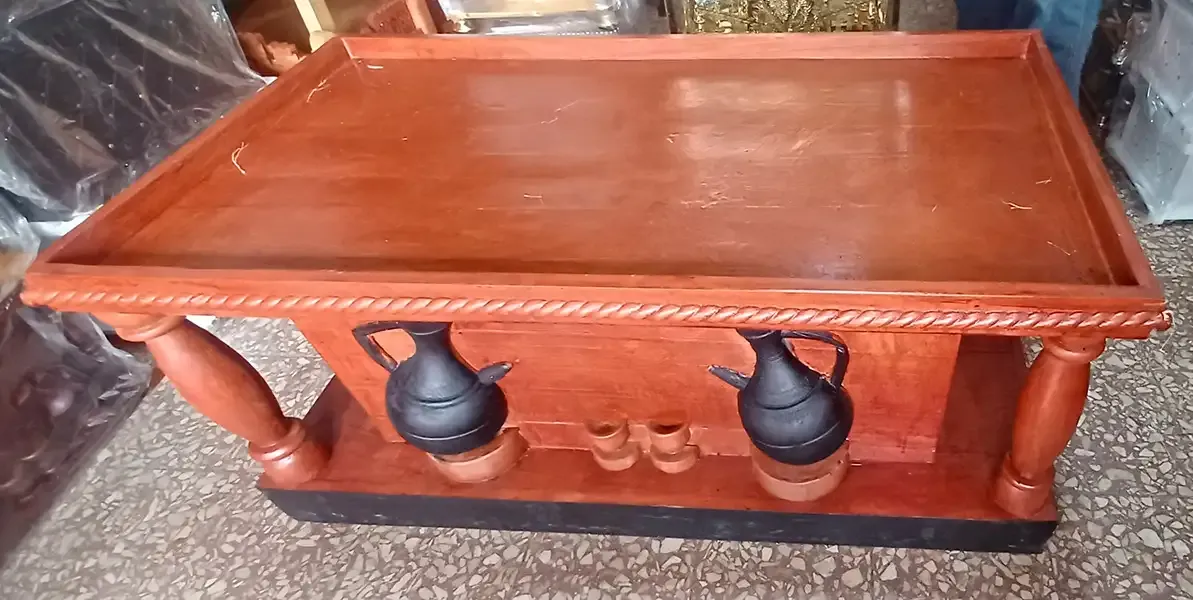 Big Wooden Rekebot for Business Coffee Ceremonies | ባለ 140 ሲኒ ረከቦት (ባለ 80 ሲኒ)