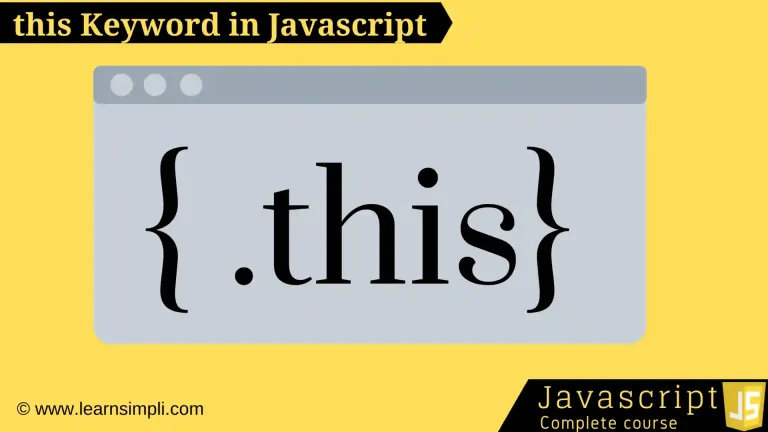 .this keyword in JS