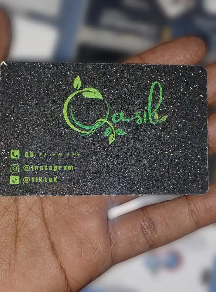 Shining Mesh Business Card for Qasil Front